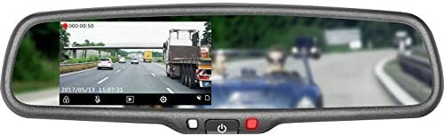 GERMID Driving Dash Cam DVR Recorder 4.3 inch Mirror Monitor with Rear View camera HD 1080p video Record, Motion Detection, Parking Monitor, G-sensor and Universal Camera Fit
