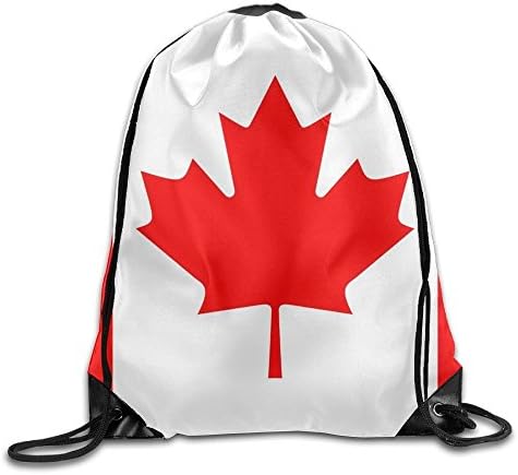 Doormat bag Canadian Flag Portable Pulling-knapsack Breathable Backpack Sport Gym Sack Drawstring Backpack Bag