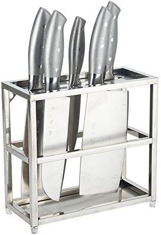 Multi-Functional Kitchen Storage shelves Pan Pot Rack, Stainless Steel Knife Rack, Kitchen Square Tube Storage Rack, 230*105*225Mm
