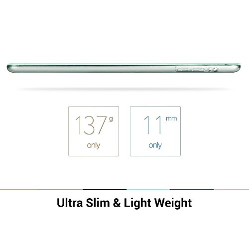 iPad Mini Hülle, ESR® Yippee Series Auto Aufwachen / Schlaf Funktion PU Ledertasche mit Durchschaubar Rückseite Abdeckung Schutzhülle für iPad mini 3/2/1 (Frühling Minze) - 9