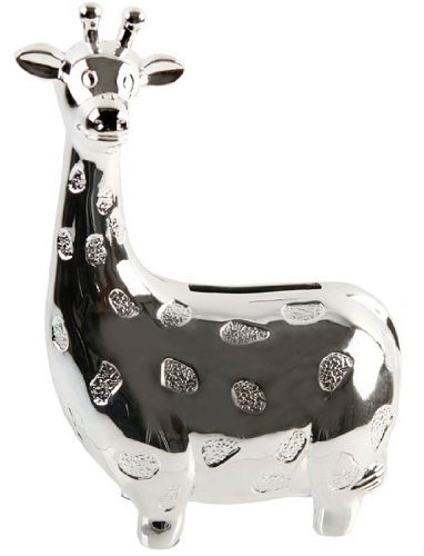 Christening Gifts. Silver Plated Giraffe Money Box