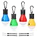 Produktbild MOMKEY Campinglampe LED, Camping Lanterne mit Karabiner 4 Riemen, Tragbare Zeltlampe Glühbirne Set Camping Lampen wasserdicht, 60 Lumen, für Abenteuer, Angeln, Garage, Notfall, Stromausfall, 4 Stück