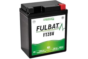 E-BIKERS YTZ8V BATTERIA FULBAT A GEL PRECARICATA PRONT ALL'USO YAMAHA X-MAX 300 HONDA SH PCX 125 150
