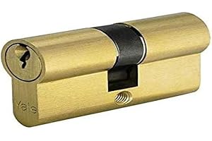 Yale cilindro europeo di sicurezza per serratura serie 210 Y210KD2731D1000, ottone, lungh. 27/31 mm, 3 chiavi, duplica chiave protetta, pronto da installare.