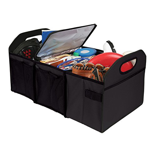 AutoStyle Comfortline Foldable Trunk Organizer - Black - incl. Cooler compartment