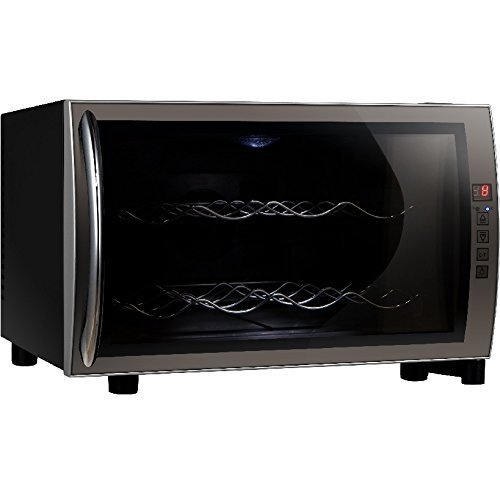 Syntrox Germany 8 Flaschen Digitaler Getränkekühlschrank WK-25L-8-2 Weinkühlschrank mit Touch Screen – Bild 3