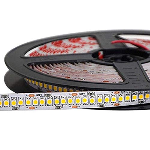 KingLed - Strip LED Serie Classic 96W Luce Naturale - Striscia LED Luce Omogenea 17.8W/mt 24V IP20 PCB 10mm, Bobina da 1200 SMD 3528 Singola Fila cod. 1018