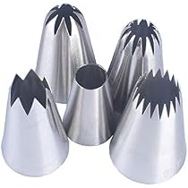 Bocchette Per Decorare Torte In Acciaio Inox – 2 Misure, Per Glassare Biscotti E Cupcake