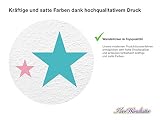 I-love-Wandtattoo WAS-10442 Kinderzimmer Wandsticker Set „Sterne mit bunten Mädchenfarben in Pastell“ 25 Stück Sternenhimmel zum Kleben Wandtattoo Wandaufkleber Sticker Wanddeko - 3