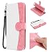 Produktbild Handy hülle Tasche Leder Flip Case Brieftasche Etui Schutzhülle für Apple iPhone X XS/XR/XS MAX/5G 5S ES/6G 6s/6 Plus/7G 8G /7Plus /8Plus hülle,6 Farben (iPhone 6G(4,7"), Rosa)