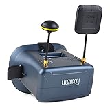 Versión de actualización: Versión de nuevo diseño, fallas mejoradas basadas en FPV Goggles VR008 Pro. Pantalla LCD de alto brillo de 4,3 pulgadas y 480 * 272 puntos, especialmente diseñada para carreras FPV o modelos de avión. RTF para cualquier escala, carreras, juego de aviones de modelo.