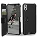 Price comparison product image URBAN ARMOR GEAR UAG Folio iPhone XS Max [6.5" Screen] Metropolis Feather-Light Rugged [Black] Military Drop Tested iPhone Case