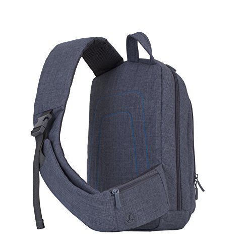 RIVACASE Tasche für Notebook bis 13.1“ – Leichte Umhängetasche mit gepolsterten Seiten und weichen Schultergurt – Grau - 4