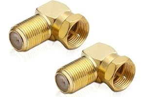 conecto Adapter SAT Zestaw 2 wtyczek F kątowych 90° do wtyczki F