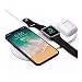 Produktbild Cyond für iPhone/Apple Airpods 2/iwatch 3 in 1 Fast Qi Kabelloses Ladegerät Wireless Charger Drahtloses Ladegerät Induktionsladegeräte Ladestation für iPhoneXR/XS/Samsung S10/S9 Smartphone usw(Weiß)