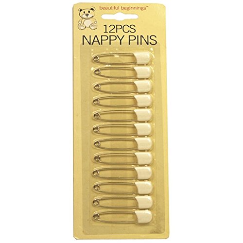 Beautiful Beginnings BB Nappy Pins 12 Pack