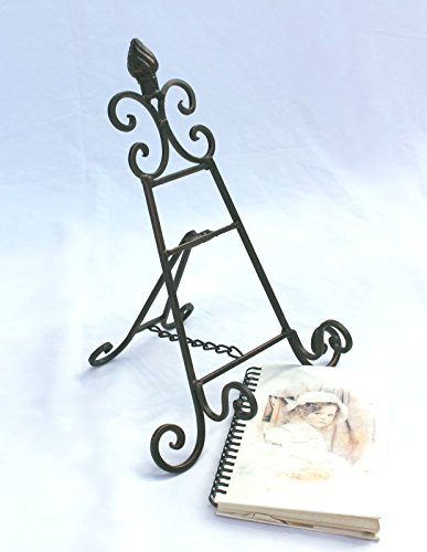 DanDiBo Mini-Staffelei aus Metall Kochbuchständer 101836 Kochbuchhalter 36 cm antik - 8