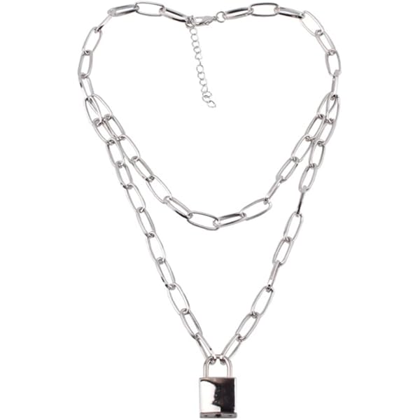 MILAKOO Roestvrij stalen hanger halsketting voor vrouwen hart charms schakelkettingen 58 cm lengte lobster gesp, Zink, Geen edelsteen