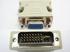 DVI-I Male 24+5pin to 15 pin VGA Female Adapter for Dual Monitor Display