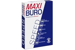 Ramette papier Speed A4 80 g - 500 feuilles - Blanc - Maxiburo