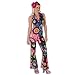 Produktbild PARTY DISCOUNT Neu Damen-Kostüm Hippie Catsuit Circle, Gr. 34
