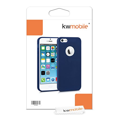 kwmobile Funda para Apple iPhone SE 5 5S - Carcasa para m vil en TPU Silicona - Protector Trasero en Azul Oscuro Mate reviews kwmobile Funda para Apple iPhone SE 5 5S - Carcasa para m vil en TPU Silicona - Protector Trasero en Azul Oscuro Mate
