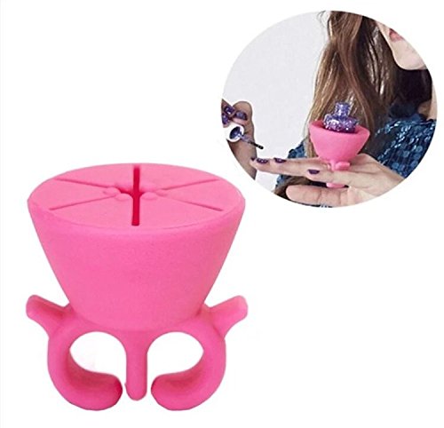 OHA-FASHION Nagellackhalter ✮✮✮ PINK – Fantastischer Einführungspreis – perfekte Maniküre – eine Revolution – lackieren Sie Ihre Nägel in Perfektion – machen Sie Ihr Leben einfacher – keine Nagellack-Unfälle mehr – ein absolutes Must-Have ✮✮ - 2