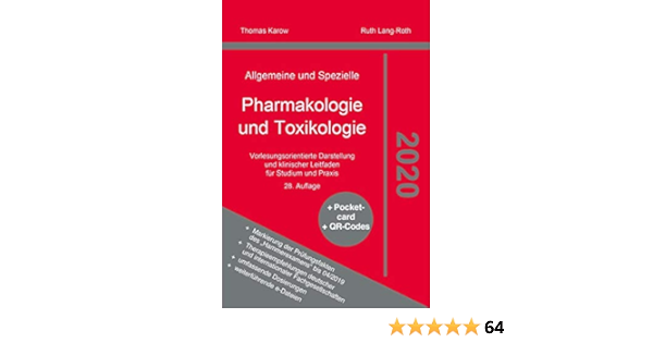 Pharmakologie Und Toxikologie 2020 Thomas Karow Amazon De Thomas Karow Bucher