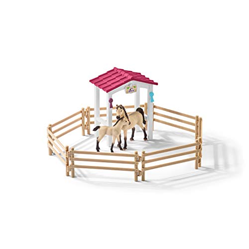 Schleich 42369 - Pferdebox mit Arabern und Pferdepflegerin - 7