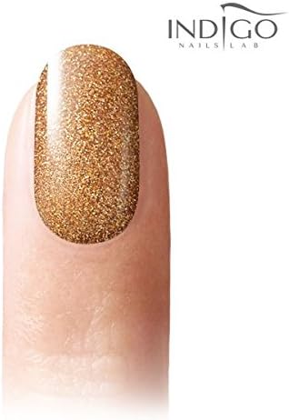 INDIGO Gel Polish 5ml (Glitter Rich Gold)