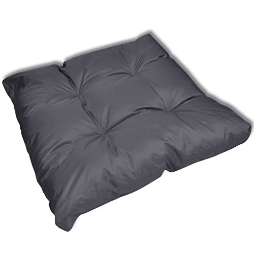 vidaXL Auflagen für Rattan Lounge Sitzpolster Sitzkissen Polsterkissen 80x80x10 Grau