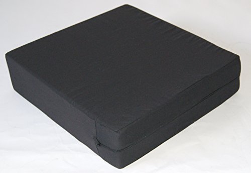 Sitzerhöhung Bodenkissen - dickes Sitzkissen als Aufstehhilfe oder Erhöhung ca 10 cm dick ! (Schwarz)