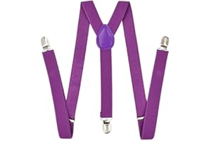 WickedFun Girls Boys Women's Mens Ladies Adjustable Braces Suspenders Fancy Dress Unisex
