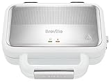 Breville VST074X Hochglanz DuraCeramic Jumbo-Sandwich-Toaster | DuraCeramic Beschichtung | Betriebs- und Bereitschaftsanzeige