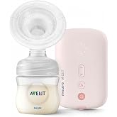 Philips Avent Single Electric Chest Pump, Silent Motor, Natural Motion Technology, 8+16 Level Adjustment, Silicone Head, Multi