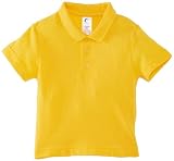  Trutex - Polo con cuello de polo de manga corta para niña, talla 2-3 Years - talla inglesa, color amarillo