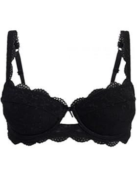 Nina von C. Dirndl Push Up BH / Bra schwarz black, perfekt für Ihren Auftritt auf dem Oktoberfest / Wiesn 70-95...