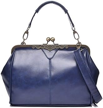 Stunning Intrigue Navy Prime Classic Kiss-Lock Clasp Tote Bag | ON SALE FOR £22.99 | FREE UK DELIVERY | SAVE 50%