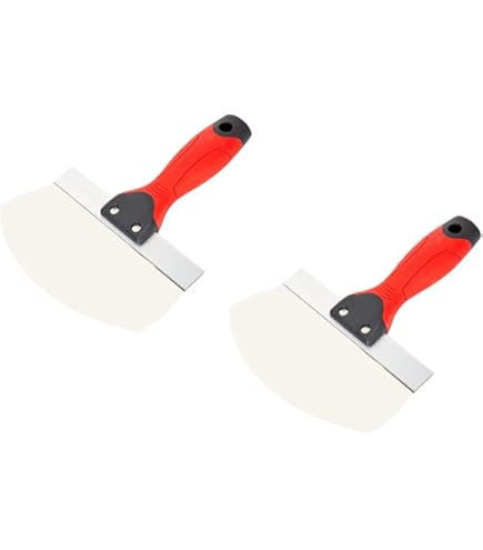 Spachtel Set 3-teilig - Edelstahl Malerspachtel 175mm, 75mm, 50mm Mit Kunststoffgriff