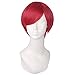 MapofBeauty Cosplay Costume Men's Short Straight Wig (Watermelon Red)