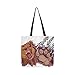 Price comparison product image Cute Brown Wild Bear Watercolor Canvas Tote Handbag Shoulder Bag Crossbody Bags Purses for Men and Women Shopping Tote