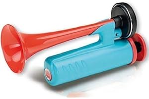 FISA Ecopower Luftdruckfanfare Fanhorn Tröte 112 dB ohne Gas - Umweltfreundlich, Handlich, Sparsam - Kunststoff - Für PKW, LKW, Motorrad uvm.