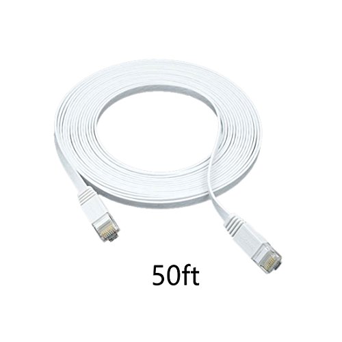 15m - 1 Stück 1000 Mbit/s Gigabit Lan | Flach | Slim | Patchkabel | Verlegekabel Multi Kabel Flach Cat6 RJ45 Snagless Netzwerk Ethernet-Patchkabel Everlasting & höchst zuverlässig Cat6-Ethernet-Kabel unterstützt bis zu 550 MHz und ist am besten für Fast Ethernet, Gigabit Ethernet und 10-Gigabit-Ethernet