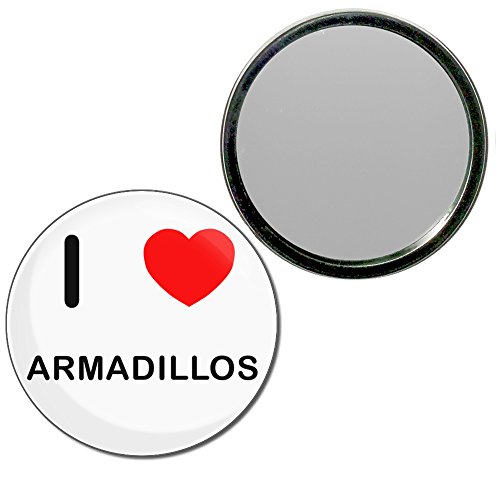 I Love Armadillos - 55mm Round Compact Mirror