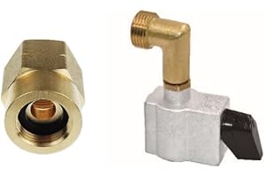 Tezla Conversion Adaptor Kit from standard propane Pol to 27mm Clip On Gas Adaptor