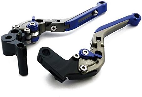LEVERS MOTORRAD Flip-up Folding Articulated Titanium Blue SUZUKI - HAYABUSA/GSXR1300 2008-2016