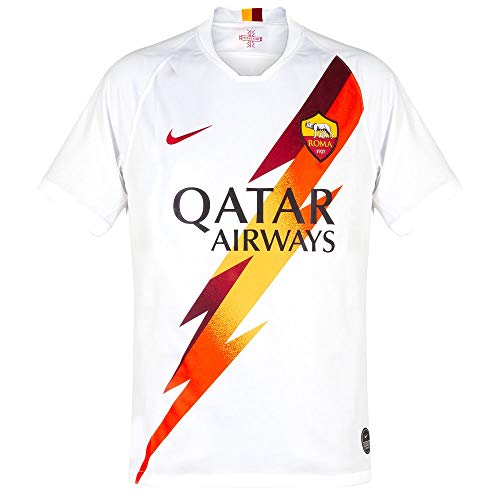 Nike Roma M NK BRT Stad JSY SS AW Short Sleeve Top, Homme S Blanc/Cramoisi (White/Team Crimson)