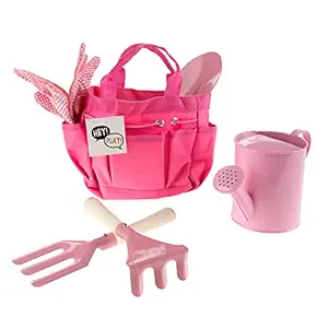 Hey!Play! 80-PP-Gsc Kids Garden Tool Set, Pink