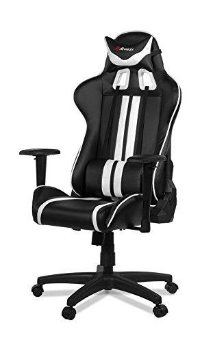 Preisvergleich Produktbild Gaming Stuhl Arozzi Mezzo Schwarz / Weiß
