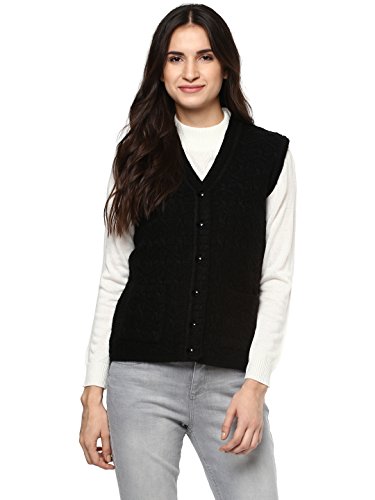 Cayman Women Black Self-Design Cardigan RS.1037 (50.00% Off) - Amazon